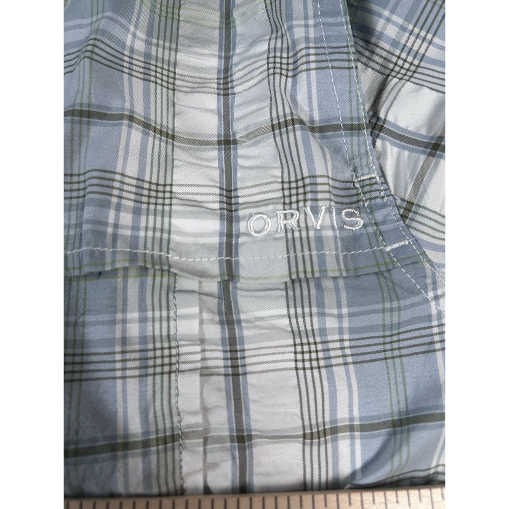 Orvis Men's Short Sleeve Button Front Seersucker Shirt Size XXL Outdoors - Picture 8 of 10